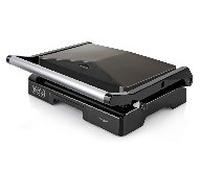 Grill Elettrico BXGR1000E con Vassoio di Raccolta Antiaderente Potenza 1000 W Colore Nero
