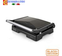 Bistecchiera Elettrica BLACK+DECKER Grill Toast Panini Verdure Piastra Griglia