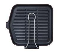 Bistecchiera in ghisa inossidabile modello Dietella con fondo in smalto di cm