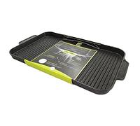 Bistecchiera Grande cm 45 x 28 Piastra griglia per arrostire Carne Pesce Verdure Barbecue Anche induzione o fornelli da Cucina Gas