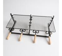 BISTECCHIERA GRATICOLA CON BASE APPOGGIO E ALTEZZA REGOLABILE CM 120x36