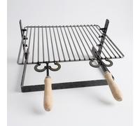 BISTECCHIERA GRATICOLA CON BASE APPOGGIO E ALTEZZA REGOLABILE CM 40x36