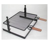 BISTECCHIERA GRATICOLA CON BASE APPOGGIO E ALTEZZA REGOLABILE CM 50x37