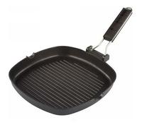 ILSA Bistecchiera Lightgrill in alluminio pressofuso antiaderente cm 26x26 - nero metallo 05340260ABD