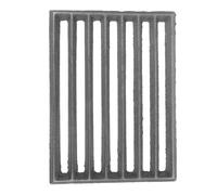 Bistecchiera in ghisa, 25,5 x 17 cm, resistente, per barbecue all'aperto, robusta griglia per il fuoco per campeggio e patio, perfetta per grigliare e avventure in campeggio