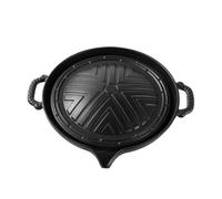 Bistecchiera in ghisa bifacciale - Griglia in ghisa, griglia a induzione, pentole, piastra antiaderente per uso domestico ed esterno, piastra per barbecue