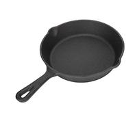 Bistecchiera in Ghisa, Padella Rotonda in Ghisa Padella Piccola Padella Antiaderente con Beccucci di Goccia Per Campeggio Indoor Outdoor(16CM)