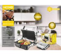 Bistecchiera Piastra Griglia Elettrica con Termostato Regolabile 1200W HM-5842 onforme]
