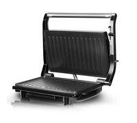 BISTECCHIERA PIASTRA GRIGLIA ELETTRICA TERMOSTATO REGOLABILE 1200W ANTIADERENTE [EEK: Conforme]