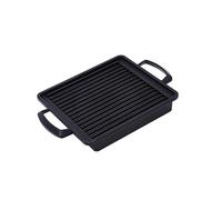 Bistecchiera portatile per barbecue, in alluminio, per esterni, rettangolare, facile da pulire