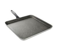 BISTECCHIERA QUADRATA 31.5 CM PIETRA ANTIADERENTE ANTIGRAFFIO CON MANICO NERO 04