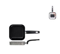 Bistecchiera Quadrata Antiaderente Home Salt N'Pepper 14,5Cm
