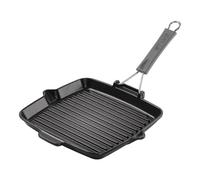 Bistecchiera quadrata Staub ghisa nera 24 x 24 cm