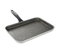 BISTECCHIERA RETTANGOLARE 19X29CM PIETRA ANTIADERENTE ANTIGRAFFIO CON MANICO NER
