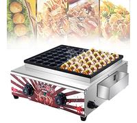 Bistecchiera Takoyaki elettrica, Macchina per takoyaki Commerciale, Macchina da Forno Antiaderente per Polpo a 56 Fori, Temperatura Regolabile/Risparmio energetico/Calore Uniforme, per Ristorante, ne