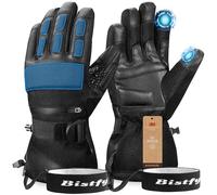 Bistfy Guanti Sci Invernali per Uomo e Donna, Guanti Moto con Thinsulate 3M per il Tempo Freddo, Impermeabili e Antivento Guanti Termici per Sci, Motoslitta, Snowboard (M)
