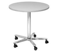 BISTRO 80R C - Sistema tavolo da conferenza Ø 80 cromo Grigio