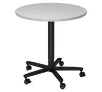 BISTRO 80R D - Sistema tavolo da conferenza Ø 80 nero Grigio