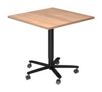 BISTRO 88Q D - Sistema tavolo da conferenza 80x80 nero Rovere Nodato