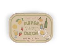 Bistro - Candela in latta stampata al limone, 127 g, colore: Limone Meyer