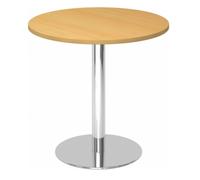 BISTRO F80R C - Sistema tavolo da conferenza Ø 80 cromo Faggio