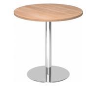 BISTRO F80R C - Sistema tavolo da conferenza Ø 80 cromo Noce
