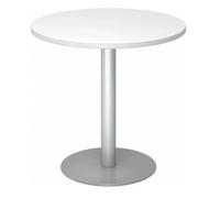 BISTRO F80R S - Sistema tavolo da conferenza Ø 80 argento Bianco
