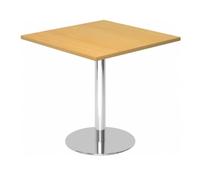 BISTRO F88Q C - Sistema tavolo da conferenza 80x80 cromo Faggio