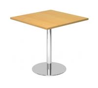 BISTRO F88Q C - Sistema tavolo da conferenza Faggio 80x80 cromo