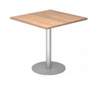 BISTRO F88Q S - Sistema tavolo da conferenza 80x80 argento Noce