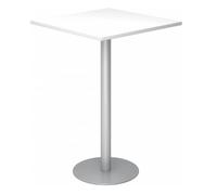 BISTRO H88Q S - Sistema tavolo da conferenza 80x80 argento Bianco