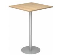 BISTRO H88Q S - Sistema tavolo da conferenza 80x80 argento Quercia