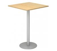 BISTRO H88Q S - Sistema tavolo da conferenza Acero 80x80 argento