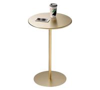 Bistro Table Bar Table Round Gold Cocktail Bar Table Kitchen Dining Table Small Space Side Table High Top Coffee End Table with Metal Base,Tall Pub Bistro Table (Size:40x40x62cm)
