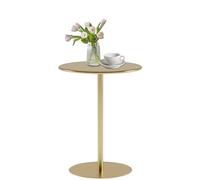 Bistro Table Round Bar Table,Counter Bistro Pub Tables with Fixed Tabletop And Stable Base,Circular Cocktail Table Coffee Table,Living Room End Tables Metal Tall Table