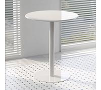Bistro Table White Table,Round Side Tables Coffee Table Living Room Tables End Table Bar Table,Nordic Style Office Meeting Table,Stable Easy Assembly Dinner Tables Leisure Table