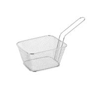 Bistrot KA1674 Cestino per patatine fritte, grande, acciaio inossidabile, colore argento, 12 x 9 x 7 cm