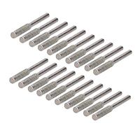 Bit affilati di catene 20pcs Bit di affilatura della motosega File Burr Macinatura in pietra Diamante Affiliazione Affiliazione SAGGI SAGGI PER GIOITÀ PIETTA IN PETTA IN PETTA (5,5 mm in argento)