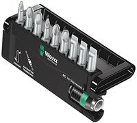 WERA - Set di bit 10 pezzi, con zona di torsione, Modello: KPS KPS