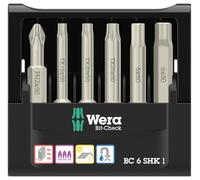 Bit-Check 6 50mm Misto Punta per Cacciavite Set, 6 Pezzi - 05073631001