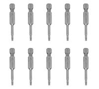 Bit di cacciavite elettrici Imposta 10 pcs esagni di sostituzione indurito magnetico 2 mm per cacciaviti elettrici S2 in acciaio legale durevole 6,35 mm