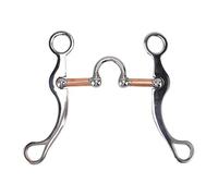 Bit di Snaffle per Cavallo in Acciaio Inossidabile in Oro Rosa con Anello Sciolto Bit per la Guida equestre Attrezzatura per Il Controllo della Bocca di Cavallo in Pista