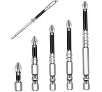 Bit di trapano in muratura da 5 pcs set anti-slittamento Bit di trapano in lega di durezza ad alta resistenza fissata per l'industria domestica