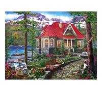 Bit e pezzi - Pun puzzle da puzzle da 500 pezzi per adulti - puzzle casa di campagna per l'artista Image World Dimensioni del puzzle completate: 18 ""