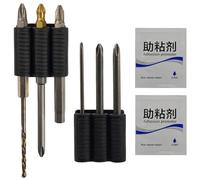 Bit Holder, Drill Bit Holster, 1.34x1.18 Inches Portable Magnetic Bits Organizer with High Strength Sleeve Clip, Quick Access Gripper Guide for Home, Belt, Wall Mount, Garage and Construction Use