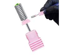 Bit per trapano per unghie in carburo, bit per trapano per unghie,Bit per chiodo in gel acrilico in ceramica - Punti di trapano in acciaio tungsteno punteggiati di strass, usa sia a sinistra che a des