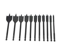 Bit per trapano piatti a gambo esagonale professionale ad alto contenuto di carbone ad alto contenuto di legno in legno set di 11% per esercitazioni a mano per esercitazioni