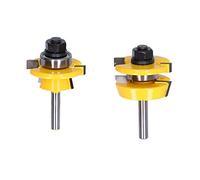 Bit router 2 pcs 1/4in gambolo a filo per la perforazione set di utensili per la lavorazione del legno