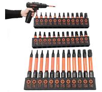 Bit Set | 36-Piece S2 Steel Screwdriver Set | T5-T40 Magnetic Security Torque Bits, Sturdy Precision Tools for Motorcycles, Computers & Electronics