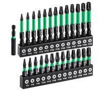 Bit Set - Drill Torque Socket Kit | Tamper-Proof Bit Set | 27-Piece Torque Drill Bits Secure Magnetic Screwdriver Sets for Automotive Household Construction Industrial Plumbing